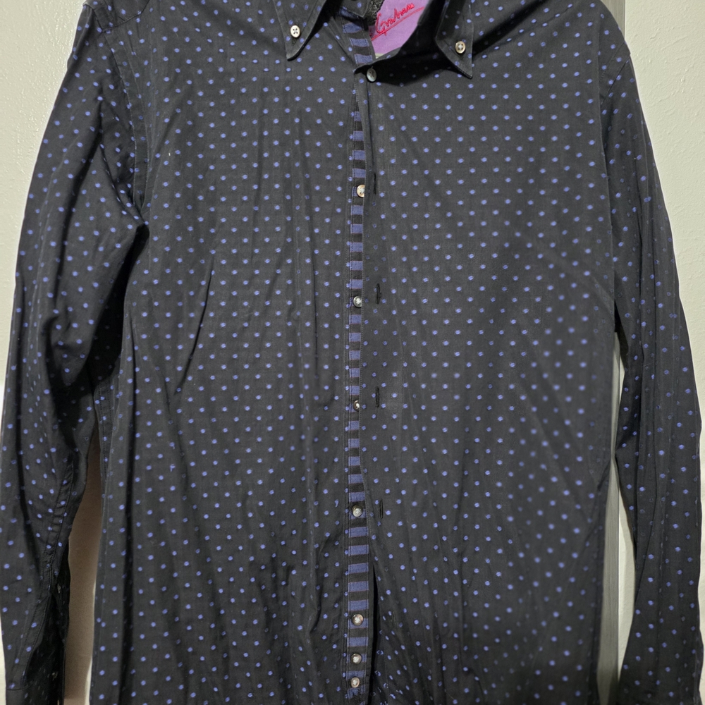 Robert Graham Purple and Black Shirt